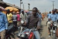 Motorcycle Riders Popularly Known As Okara Riders in Lagos Nigeria Royalty Free Stock Photo