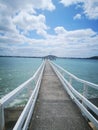 Okahu Bay Wharf Royalty Free Stock Photo