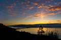 Okanagan Lake Bridge Kelowna BC Canada at Sunrise Royalty Free Stock Photo