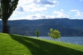 Okanagan Lake in city of Kelowna in British Columbia, Canada Royalty Free Stock Photo