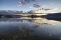 Okanagan Lake at dark Royalty Free Stock Photo