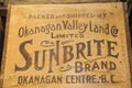 Okanagan Valley-landmark for fruit events- vintage front cover
