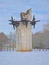 Okaskroon (crown of thorns) monument in remembrance of those deported from Rakvere to Siberia in Rakvere