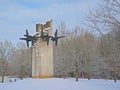 Okaskroon (crown of thorns) monument in remembrance of those deported from Rakvere to Siberia in Rakvere