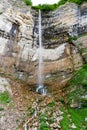 Okatse Kinchkha Waterfall, three-step waterfall cascade in the river gorge of Satsikvilo, Kutaisi, Gerogia Royalty Free Stock Photo