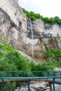 Okatse Kinchkha Waterfall, three-step waterfall cascade in the river gorge of Satsikvilo, Kutaisi, Gerogia Royalty Free Stock Photo