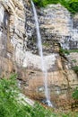 Okatse Kinchkha Waterfall, three-step waterfall cascade in the river gorge of Satsikvilo, Kutaisi, Gerogia Royalty Free Stock Photo