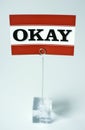 Okay Royalty Free Stock Photo