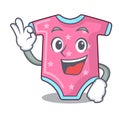 Okay cartoon baby clothes on hanger rack