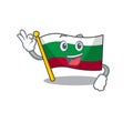 Okay flag bulgarian isolated in the character