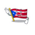 Okay flag puerto rico with the character
