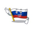 Okay flag russian stored in cartoon cupboard