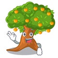 Okay orange tree in the character shape