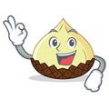 Okay snake fruit character cartoon