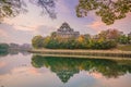 Okayama castle in autumn season in Okayama city, Japan Royalty Free Stock Photo