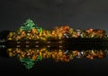 Okayama castle or Crow castle in Okayama, Japan