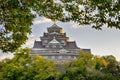 Okayama Crow Castle or Ujo Castle in Okayama City on the Asahi River in Japan