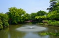 Okazaki Park with tender green in Aichi, Japan