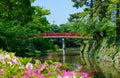 Okazaki Park with tender green in Aichi, Japan