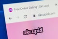 Okcupid.com Web Site. Selective focus. Royalty Free Stock Photo