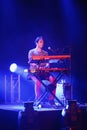 The Okean Elxy keyboard artist at a concert in Helsinki