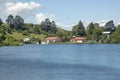 Okere inlet, taken from 767 State Highway 33 road, New Zealand Royalty Free Stock Photo