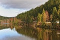 Okertalsperre in winter,Harz,Germany. Royalty Free Stock Photo