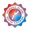 Okinawa Island low poly logo.