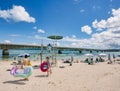 People on the Beach Activity Kouri beach Summer vacation Okinawa japan