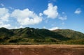 Scenery of tropical forest mountain Iriomote island, Okinawa Royalty Free Stock Photo