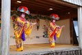 OKINAWA - 8 OCT: Ryukyu Dance in Shuri Castle in Okinawa, Japan on 8 October 2016