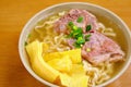 Okinawa soba noodle pork ribs