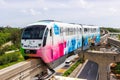 Okinawa Urban Monorail train public transport in Naha, Japan Royalty Free Stock Photo