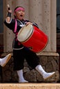 Okinawan drummer Royalty Free Stock Photo