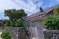 Okinawan style house in Taketomi Island, Okinawa, Japan Royalty Free Stock Photo