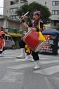 Okinawan Taiko Drummers Royalty Free Stock Photo