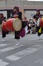 Okinawan Taiko Drummers Royalty Free Stock Photo