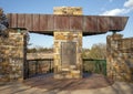 `Oklahoma City Bombing Memorial for Edmond Victims` in Mitch Park in Edmond, Oklahoma. Royalty Free Stock Photo