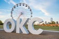 Oklahoma City OKC Ferris Wheel Royalty Free Stock Photo