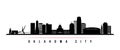 Oklahoma City skyline horizontal banner.