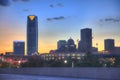 Oklahoma City skyline at night