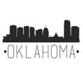 Oklahoma City Skyline Silhouette City Design Vector Famous Monuments Royalty Free Stock Photo