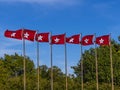 Oklahoma Flags at State Capitol in Oklahoma City