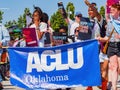 Sunny view of the Oklahoma City Pride Pridefest parade