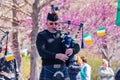 Scottish musical performance during the St. Patrick's Day event in Myriad Botanical Gardens