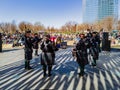 Scottish musical performance during the St. Patrick\'s Day event in Myriad Botanical Gardens