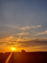 Oklahoma setting sun