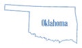 Oklahoma Stae Outline Map