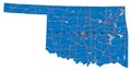 Oklahoma state political map