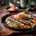 okonomiyaki, a delicious Japanese pancake 1